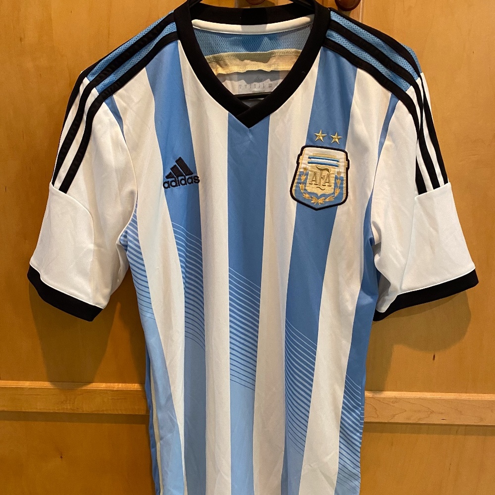 Mens Small Stitched Argentina Soccer Jersey